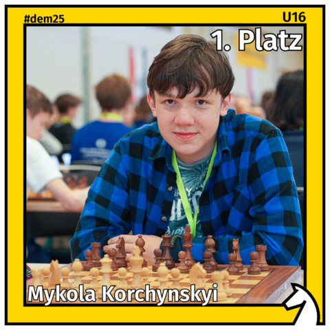 Mykola am Schachbrett